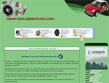 Tablet Screenshot of coolcarwatches.com